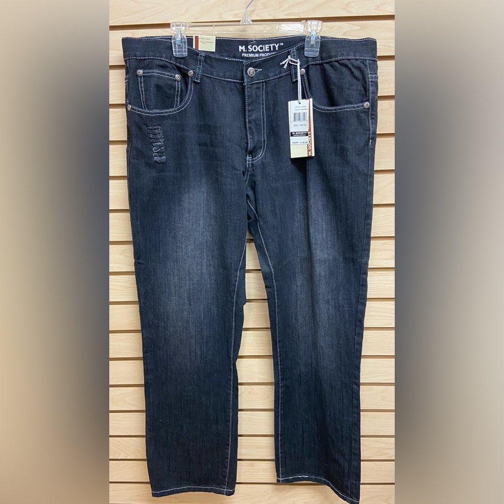 NET M SOCIETY MEN FASHIONABLE JEANS SIZE 40 INSEAM 32